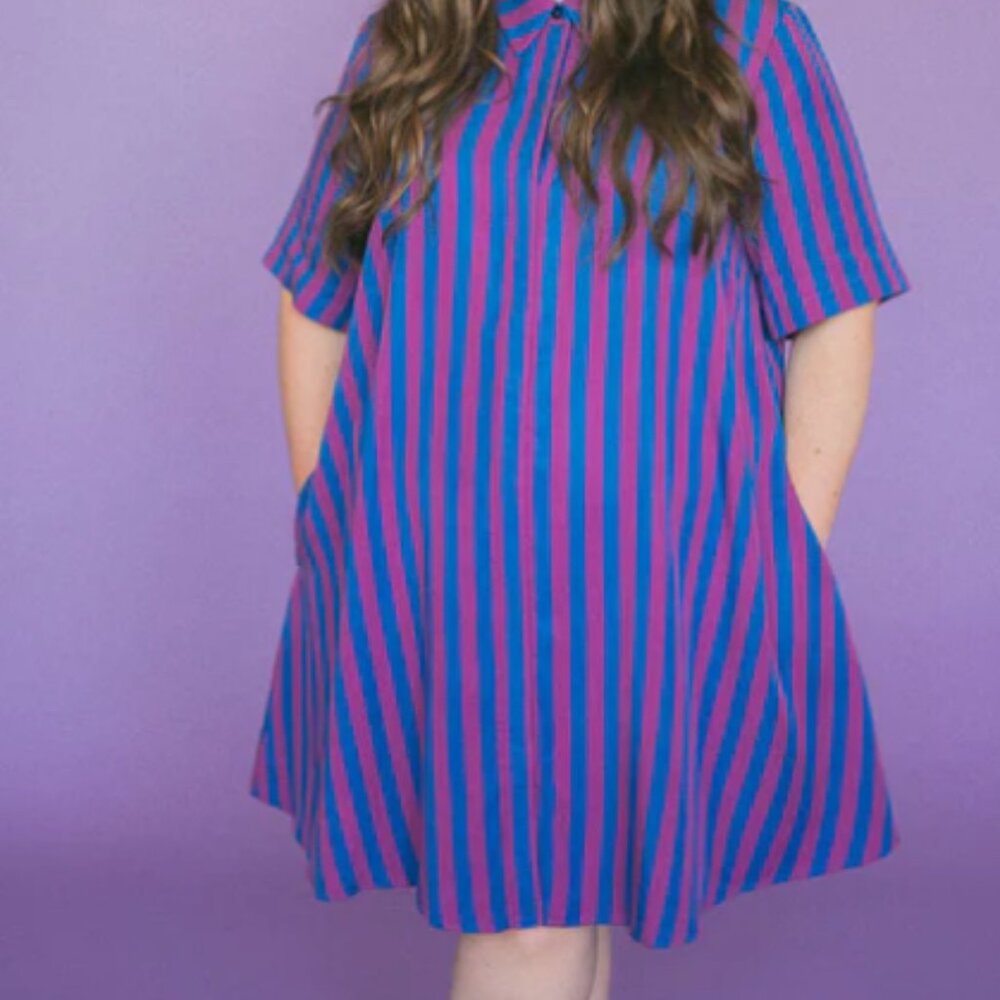 Pauline Women's Striped Shirt dress